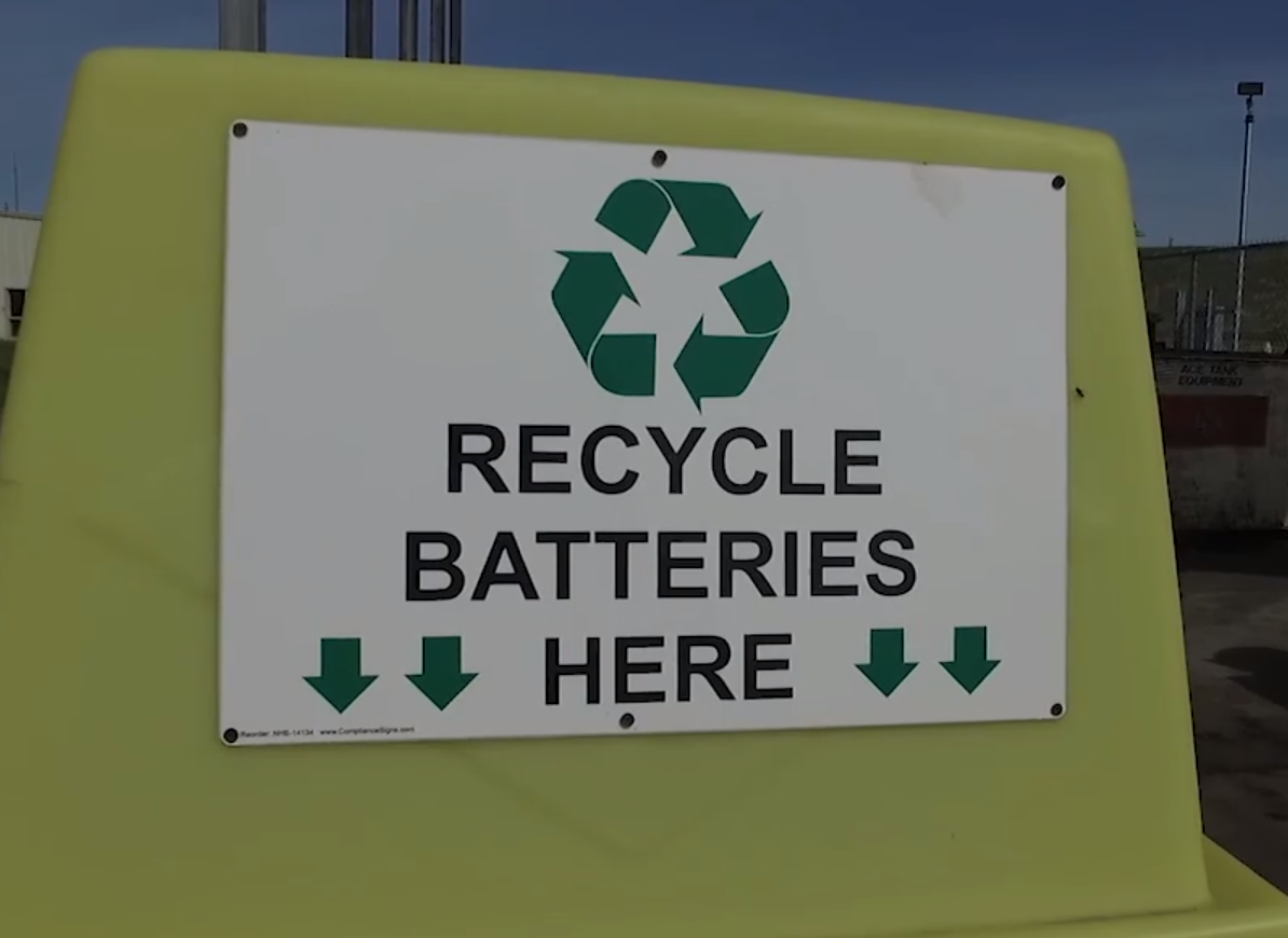 Image of Battery Recycling Container