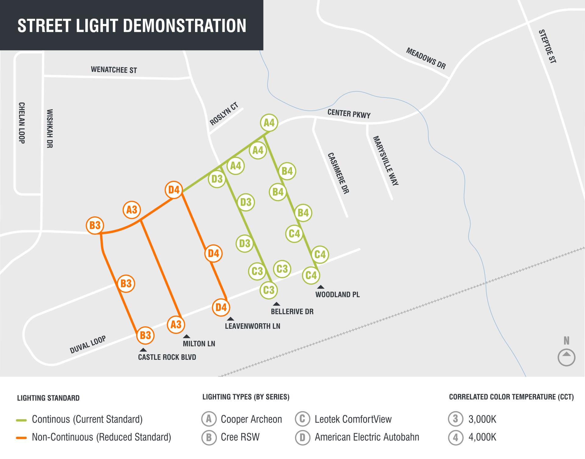 Street Light Demonstration Map