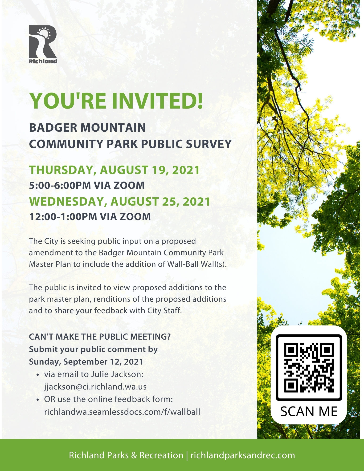 Badger Mountain Public Survey